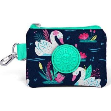 Coral High 21748 Kids Neon Mercan Lacivert Kuğu Desenli Bozuk Para Çantası