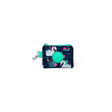 Coral High 21748 Kids Neon Mercan Lacivert Kuğu Desenli Bozuk Para Çantası