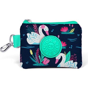 Coral High 21748 Kids Neon Mercan Lacivert Kuğu Desenli Bozuk Para Çantası