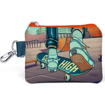 Coral High 21823 Kids Civit Neon Turuncu Kaykay Desenli Bozuk Para Çantası