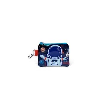 Coral High 21824 Sax Mavi Astronot Desenli Bozuk Para Çantası