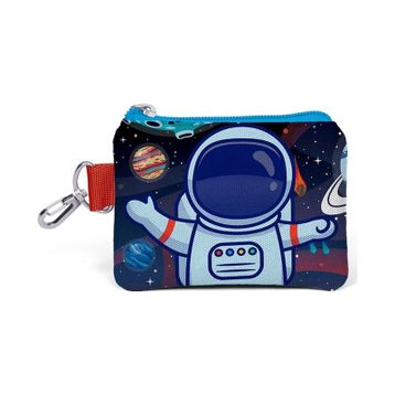 Coral High 21824 Sax Mavi Astronot Desenli Bozuk Para Çantası