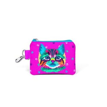 Coral High 21866 Kids Mor Pembe Kedi Desenli Bozuk Para Çantası