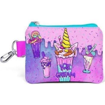 Coral High 21878 Kids Pembe Mor Milkshake Dondurma Desenli Bozuk Para Çantası