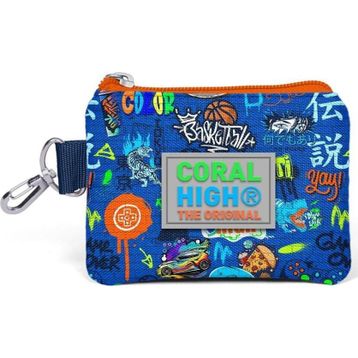 Coral High 21896 Kids Saks Grafiti Desenli Bozuk Para Çantası