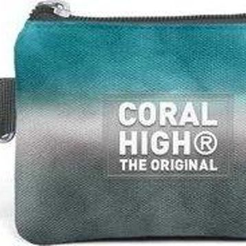 Coral High 21897 Kids Turkuaz Gri Batik Bozuk Para Çantası