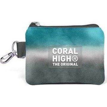 Coral High 21897 Kids Turkuaz Gri Batik Bozuk Para Çantası