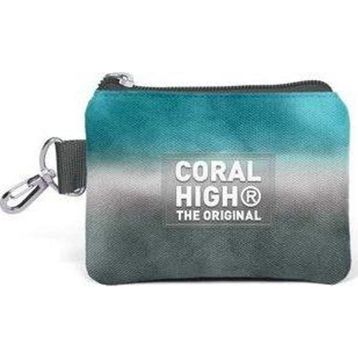 Coral High 21897 Kids Turkuaz Gri Batik Bozuk Para Çantası