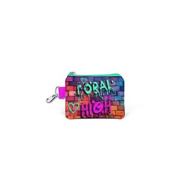 Coral High 21898 Pembe Lacivert Grafiti Yazılı Thermo Beslenme Çantası Bozuk Para Çantası