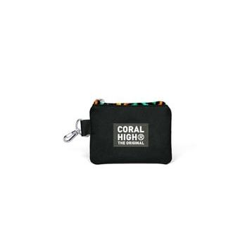 Coral High 21902 Siyah Grafiti Desenli Bozuk Para Çantası