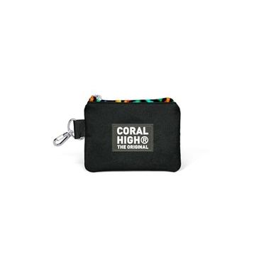 Coral High 21902 Siyah Grafiti Desenli Bozuk Para Çantası