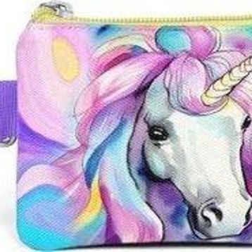Coral High 21903 Renkli Unicorn Desenli Bozuk Para Çantası