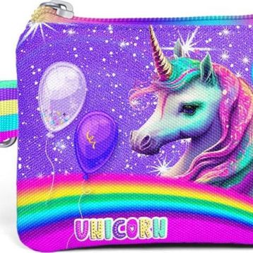 Coral High 21922 Kids Lavanta Unicorn Desenli Bozuk Para Çantası