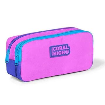 Coral High 22189 Kids Açık Pembe Lavanta Iki Bölmeli Kalem Çantası