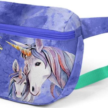 Coral High 22590 Lavanta Su Yeşili Unicorn Desenli Bel Çantası