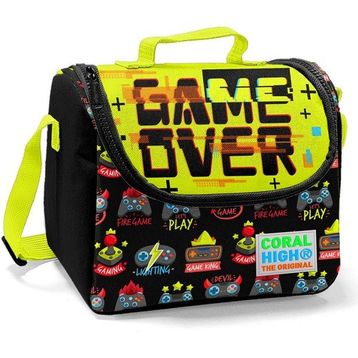 Coral High 22728 Kids Siyah Sarı Thermo Beslenme Çantası