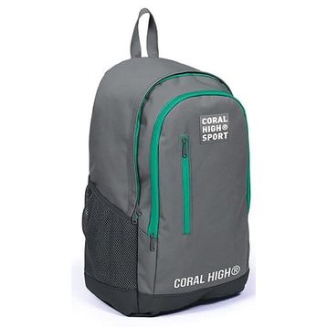 Coral High 23233 Sport Açık Gri Üç Bölmeli Usb Şarjlı Kulaklık Çıkışlı Sırt Okul Çantası