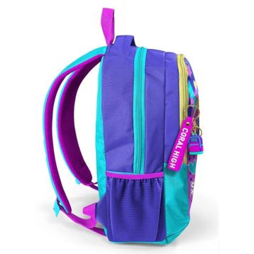 Coral High 23661 Kids Lavanta Turkuaz Kulaklı Kız Desenli Üç Bölmeli Okul Sırt Çantası