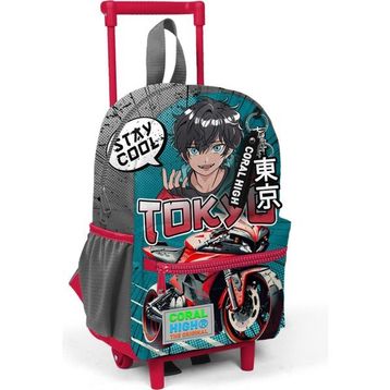 Coral High 24064 Motorsiklet Desen Çekçekli Anaokulu Sırt Çantası
