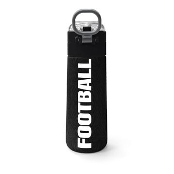 Coral High 500 ml 31898 Kids Siyah Futbol Desenli Pipetli Çelik Termos