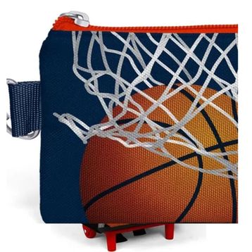 Coral High Basketbol Desenli Bozuk Para Çantası - Erkek Çocuk Okul Çantası