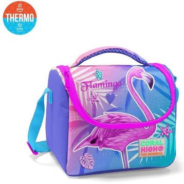Coral High Kids Lavanta Pembe Flamingo Desenli Thermo 11705 Beslenme Çantası