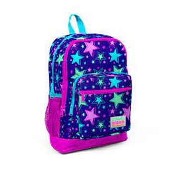 Coral High Kids Saks 23468 Yıldız Desenli Dört Bölmeli Okul Sırt Çantası
