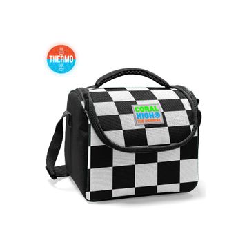 Coral High Kids Siyah Beyaz Dama Desenli Thermo 11714Beslenme Çantası