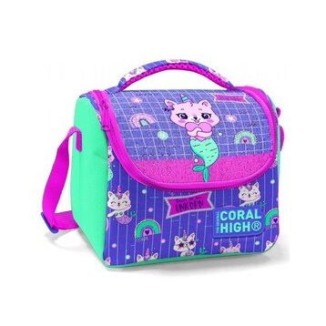 Coral High Kiz Cocuk Yesil Mavi Unicorn Okul Beslenme Cantasi - Thermo Yalitimli Okul Çantası