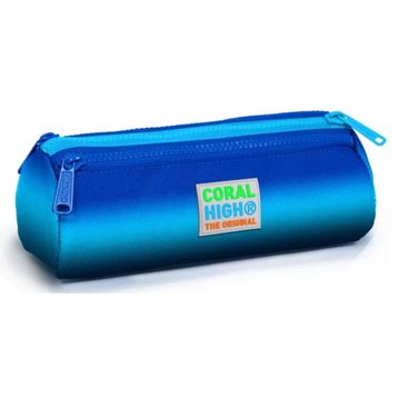 Coral High Lacivert Mavi Gradyan Üç Bölmeli Kalem Çantası -Erkek Çocuk Kalemlik