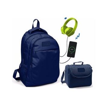 Coral High Lacivert Okul Erkek Çocuk - Usb Soketli Beslenme Çantası