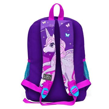 Coral High SET0223708 Kids Mor Pembe Unicorn Desenli 2'li Okul Çanta Seti