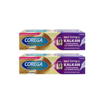 Corega 2x40 gr Maksimum Güç Tutuş Kalkan Diş Protezi Yapıştırıcı Krem