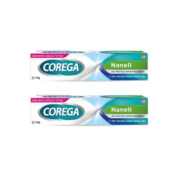 Corega 2x40 gr Naneli Diş Protezi Yapıştırıcı Krem