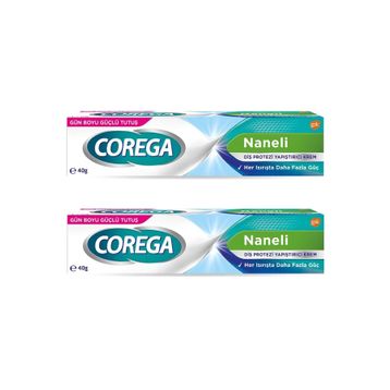 Corega 2x40 gr Naneli Diş Protezi Yapıştırıcı Krem