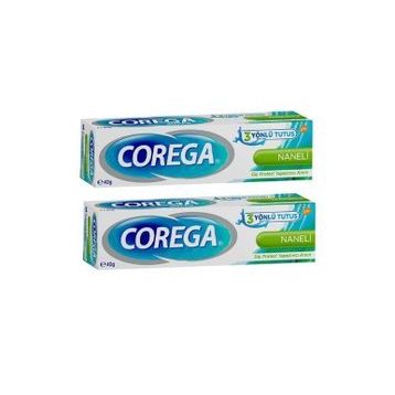 Corega 2x40 gr Naneli Süper Diş Protezi Yapıştırıcı Krem