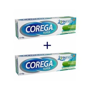 Corega 2x40 gr Naneli Süper Diş Protezi Yapıştırıcı Krem