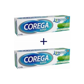 Corega 2x40 gr Naneli Süper Diş Protezi Yapıştırıcı Krem