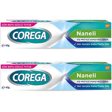 Corega 2x40 gr Naneli Süper Diş Protezi Yapıştırıcı Krem