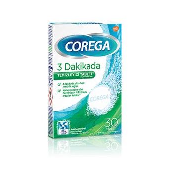 Corega 3 Dakikada Diş Protezi Temizleyici Tablet