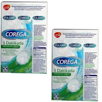 Corega 3 Dakikada Diş Protezi Temizleyici Tablet