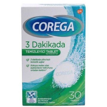 Corega 3 Dakikada Diş Protezi Temizleyici Tablet