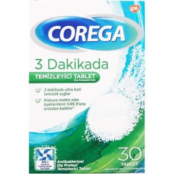 Corega 3 Dakikada Diş Protezi Temizleyici Tablet
