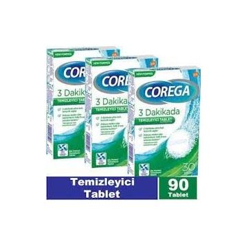 Corega 3x30 Tablet Diş Protezi Temizleyici