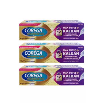 Corega 3x40 gr Maksimum Güç Tutuş Kalkan Diş Protezi Yapıştırıcı Krem
