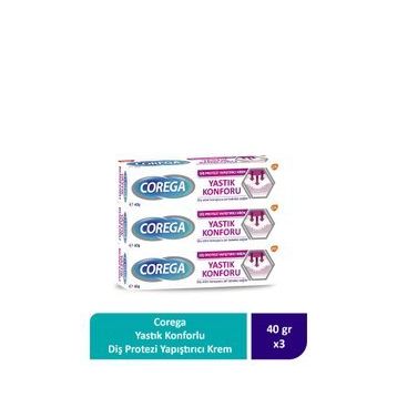 Corega 3x40 gr Yastık Konforlu Diş Protezi Yapıştırıcı Krem