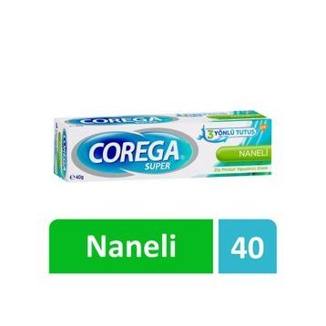 Corega 5000198021202 40 gr Naneli Süper Diş Protezi Yapıştırıcı Krem