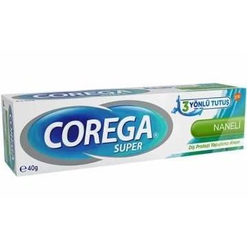 Corega 5000198021202 40 gr Naneli Süper Diş Protezi Yapıştırıcı Krem