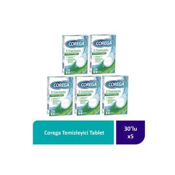 Corega 5x30 Tablet Diş Protezi Temizleyici