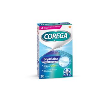 Corega Beyazlatıcı 30'lu Diş Protezi Temizleyici Tablet